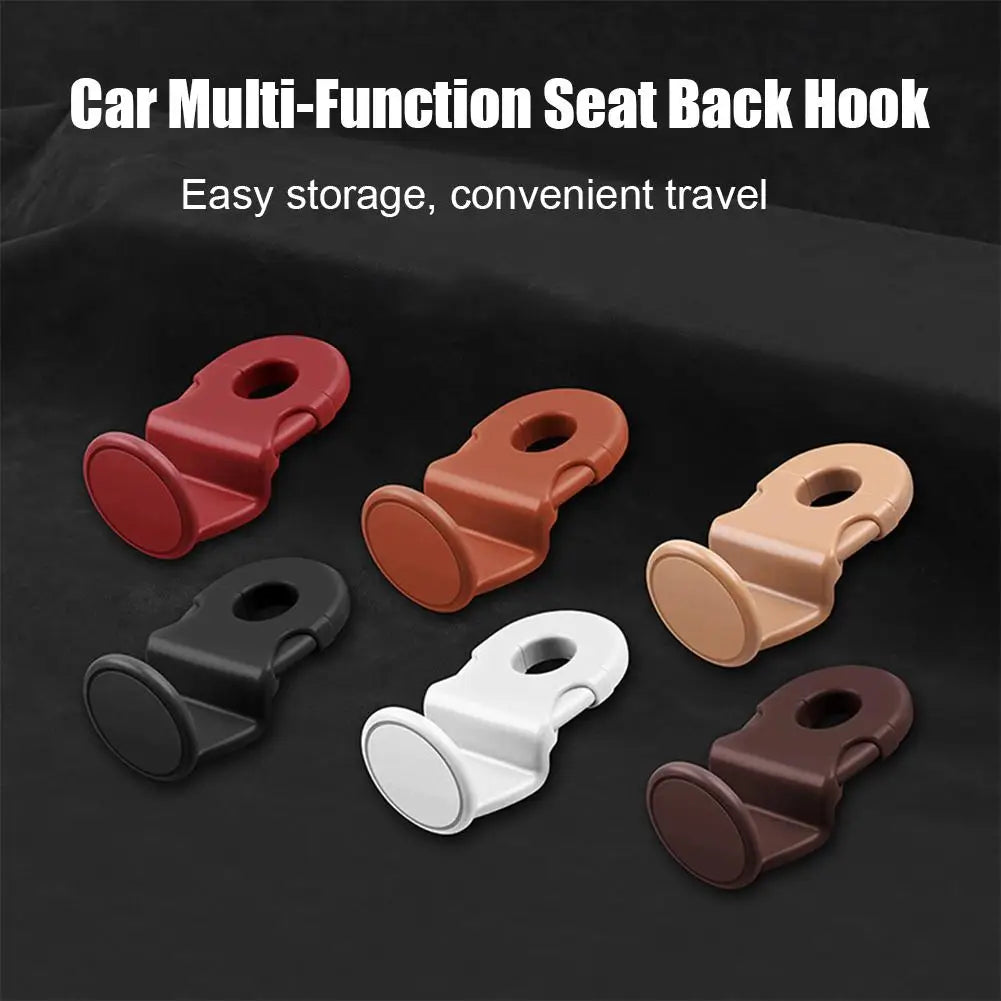 Universal Car Headrest Hooks — Heavy-Duty Back Seat Organizer & Multi-Function Interior Storage Holder