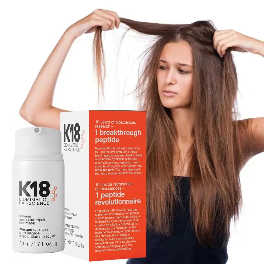 5/1pcs K18 Leave-In Molecular Keratin Repair Hair Mask – Deep Treatment to Soften & Restore Damaged Hair and Scalp