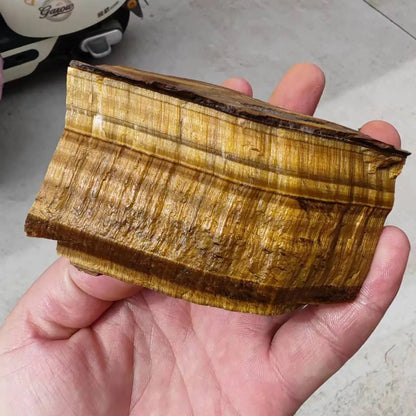 Natural Tiger Eye Rough Stone - Raw Quartz Crystal Mineral Specimen
