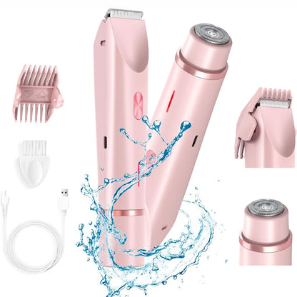 Electric Razor for Women – Painless Facial Epilator & Body Hair Trimmer for Mustache, Legs, Bikini, and More