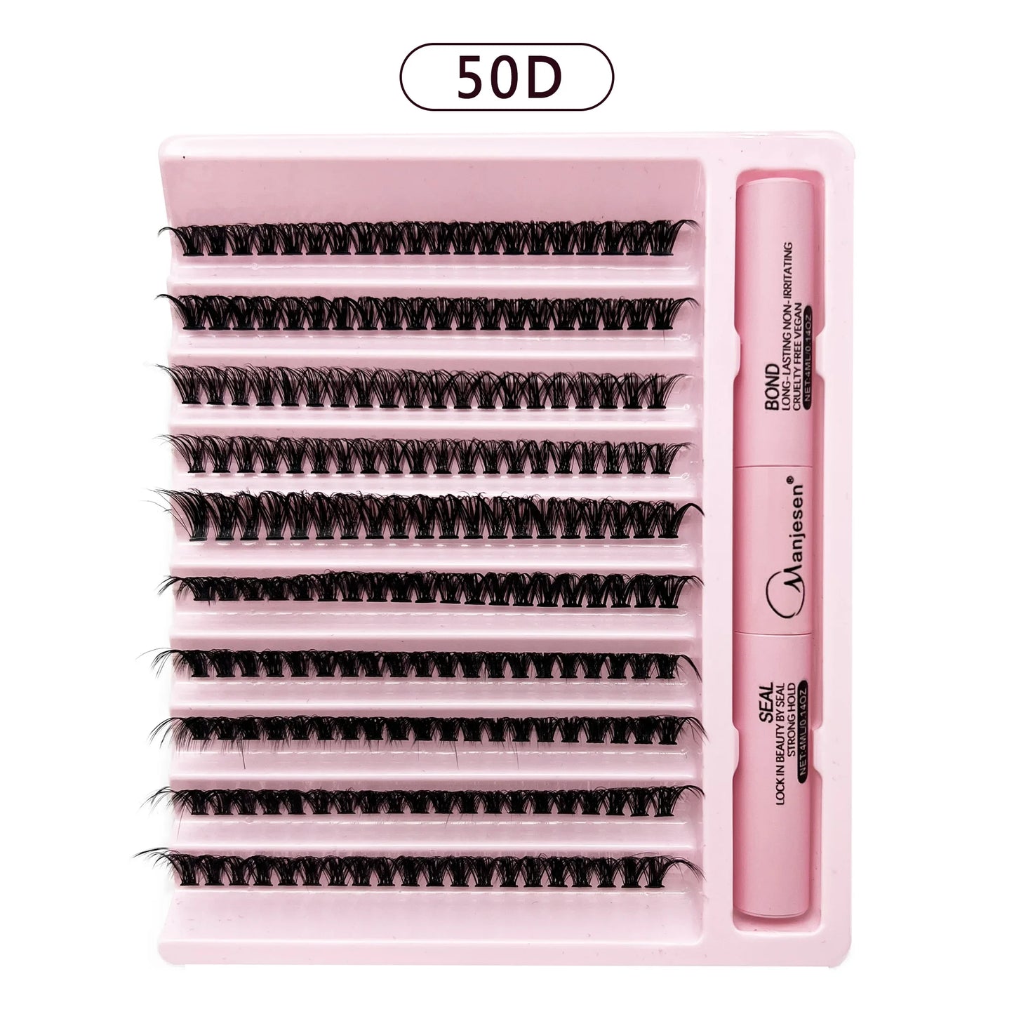 200 PCS Eyelash Clusters Kit – Lash Bond & Seal, DIY Lash Extension Tools & Glue Accessories