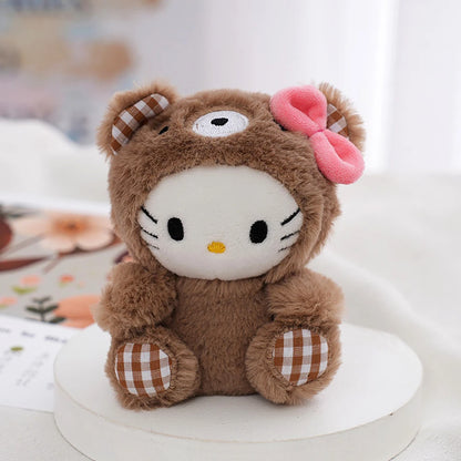 Sanrio Kawaii Plush Keychain — Hello Kitty, My Melody, Kuromi & Cinnamoroll Cartoon Bag Charm Pendant