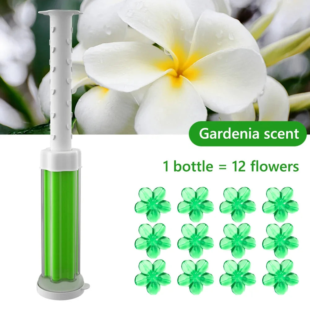 1/5-Pack Floral Toilet Cleaner Gel - Odor-Removing Aromatic Gel for a Fresh, Clean-Smelling Bathroom