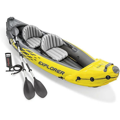 INTEX 68307 Inflatable Boat – Single/Double Drifting Raft for Kayak, Outdoor Fishing & Water Sports