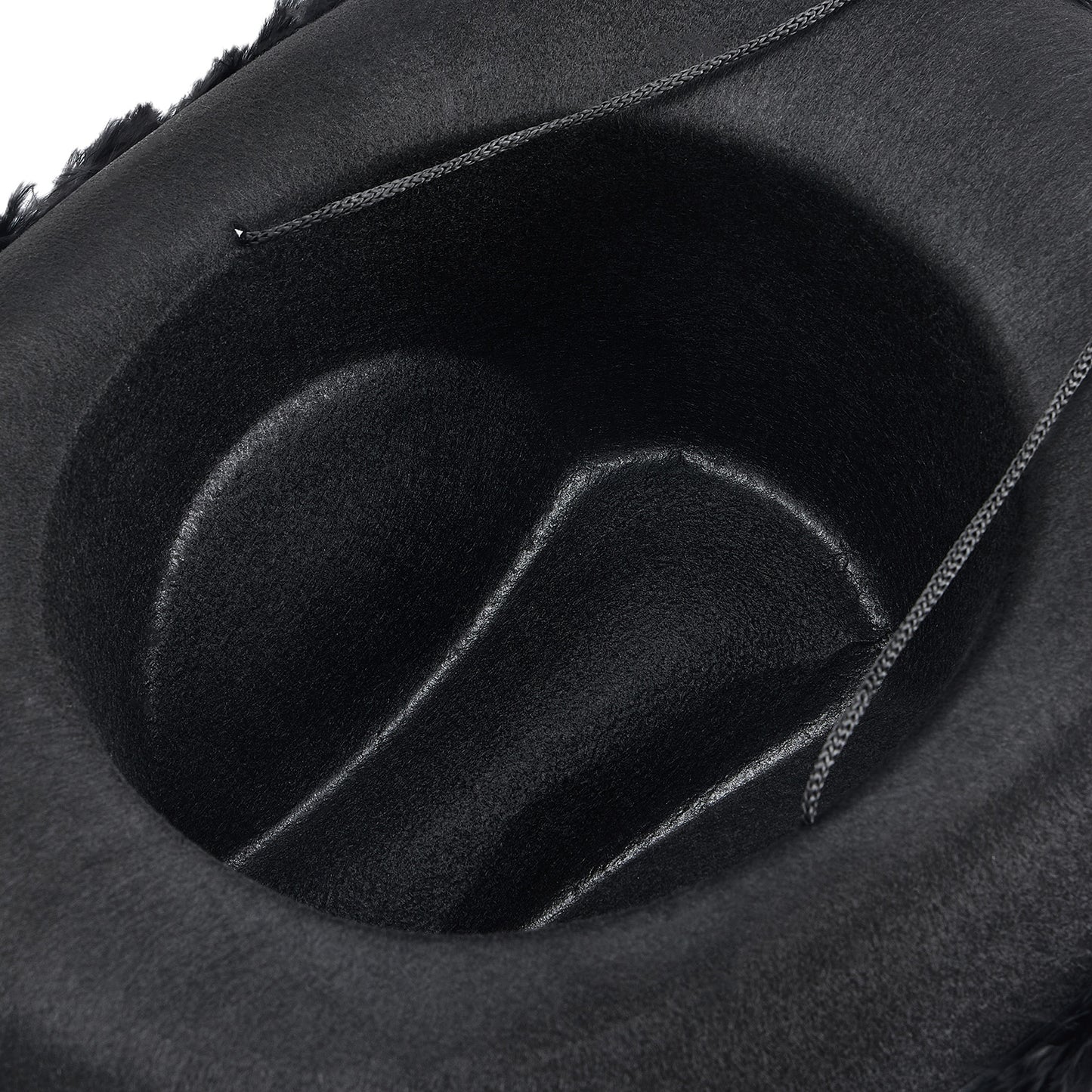 Women's Cowboy Hat – Wide Brim Solid Color with Furry Trim for Parties & Outings