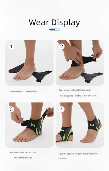 Women’s Ankle Support Sleeve – Anti-Twist Foot Protection for Basketball, Football & Running