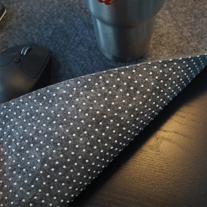 Large Wool Felt Computer Desk Mat: Soft Breathable Laptop Anti-Slip Pad - Ideal for Gamers, Comfortable for Cold Weather