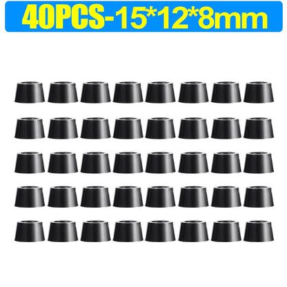 8/80pcs Rubber Furniture Pads - Non-Slip Floor Protectors & Chair Leg Bumper Gaskets for Tables and Cutting Boards