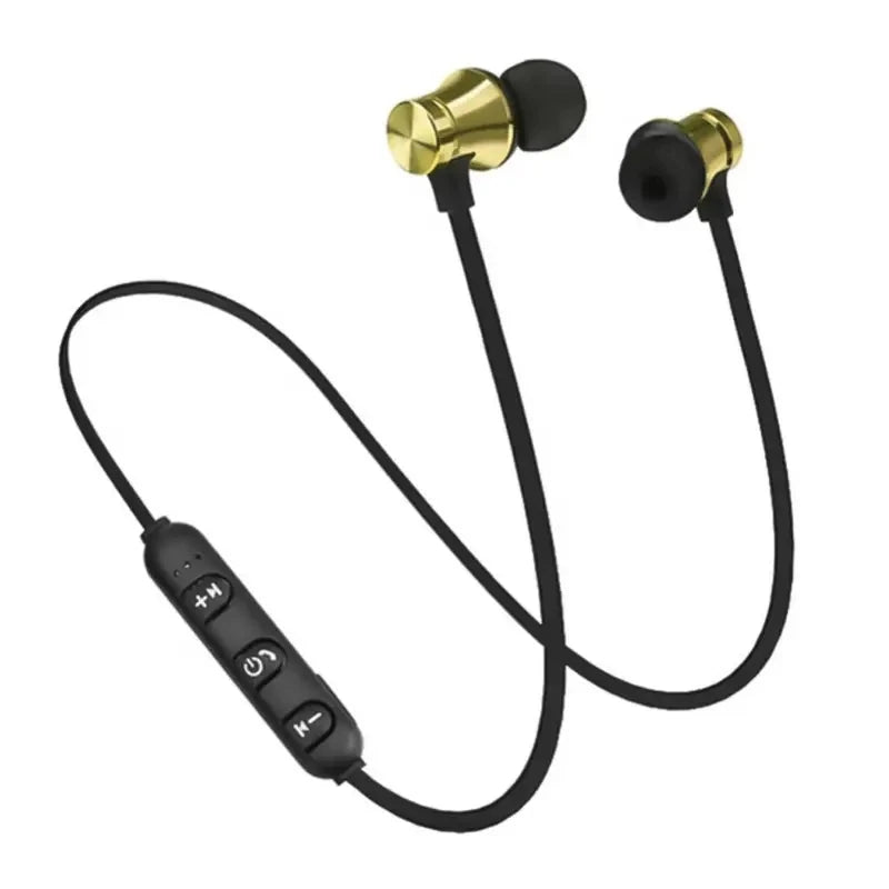 XT11 Wireless Sports Earphones – In-Ear Waterproof Neckband Bluetooth Headset with Mic