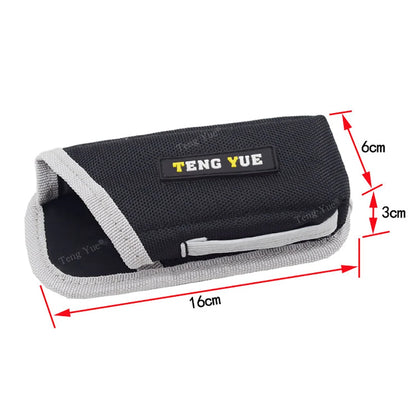 Portable Tool Belt Bag Pouch - Electrician Tool Organizer with Metal Hooks