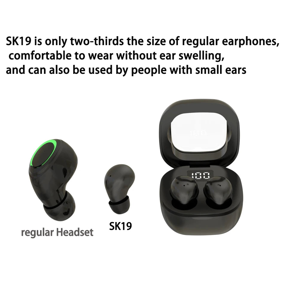 Mini Wireless Bluetooth Earbuds - Ultra Small Invisible Sleep Headphones with Noise Reduction