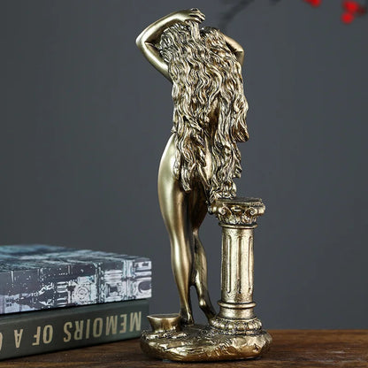 Resin Venus Statue — Greek Mythology Aphrodite Figurine for Nordic Home Decor & Art Room Display