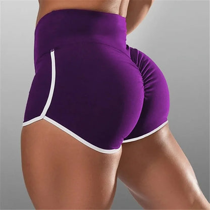 Women’s Summer Sports Shorts – Slim Fit Low Waist Yoga & Gym Shorts, Stretchy Casual Fitness Pants