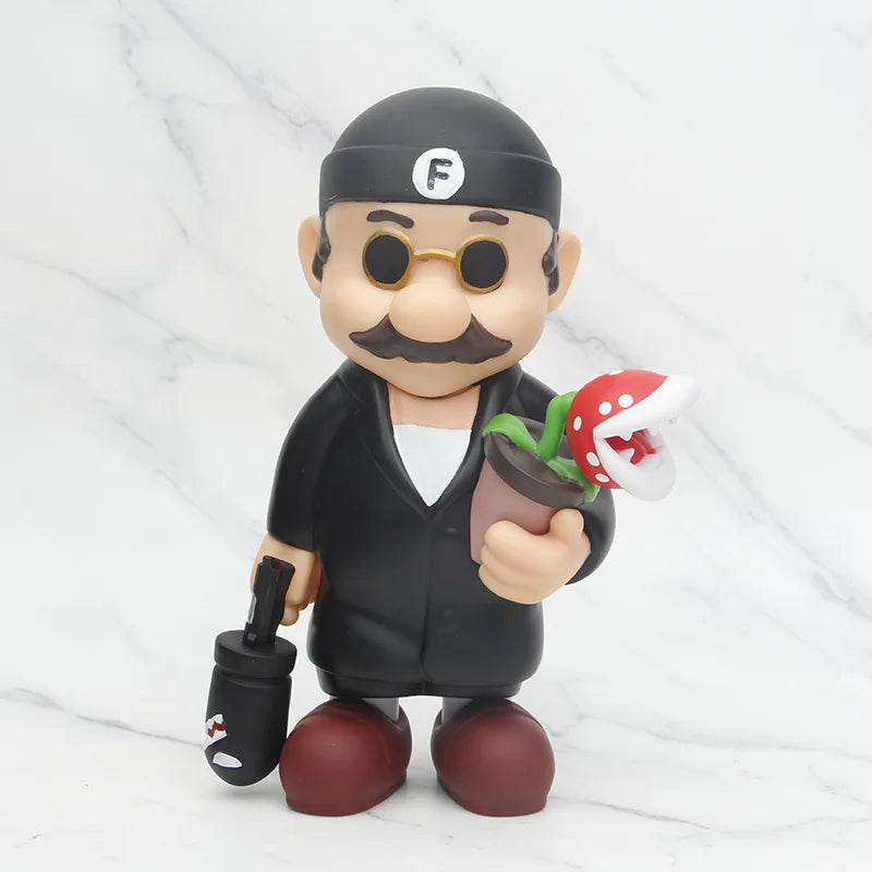22cm Super Mario as Leon PVC Action Figure — Collectible Toy Model