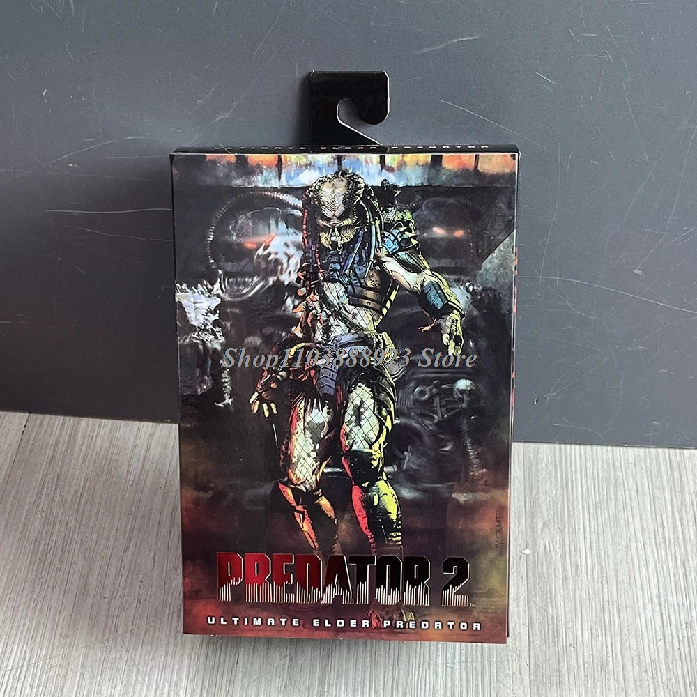 NECA Predator Figure — Ultimate Shaman Elder Armored Jungle Hunter with Snake Vision, Alien Model Toy Gift