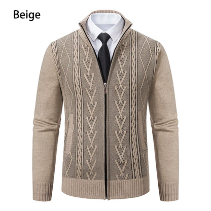 2023 Autumn & Winter Cashmere Padded Sweater Coat - Warm Casual Men’s Knitted Jacket