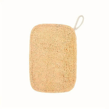 Natural Loofah Exfoliating Sponges - 6-Piece Bamboo Fiber Body Scrubbers for Shower & Bath