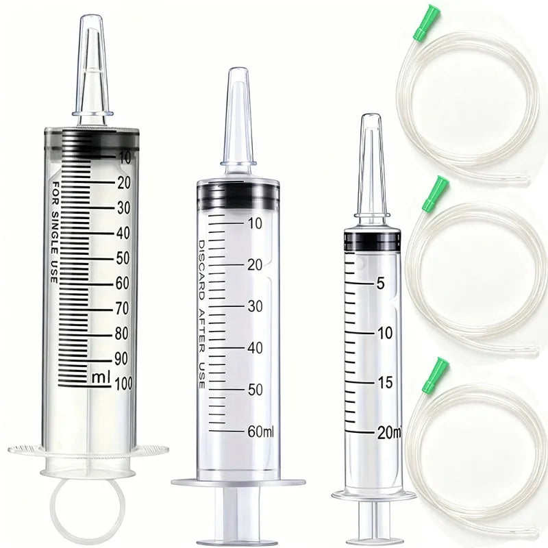 20–550ml Large Capacity Syringe - Durable Oil Extractor & Glue Dispensing Tool for Laboratory Use