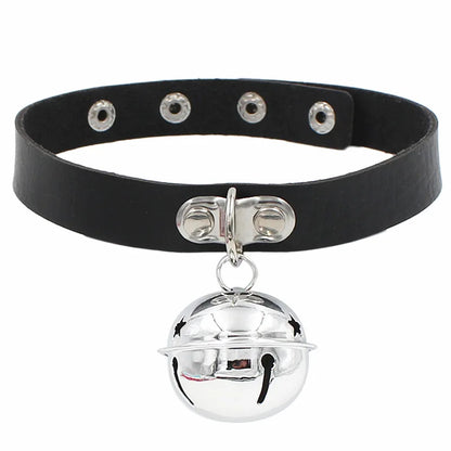 Harajuku Punk Rock Gothic Choker Necklace – PU Leather Heart Lock, Key, Spike Collar, Cosplay Accessories for Women