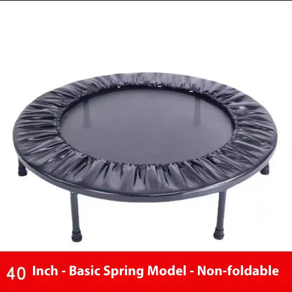 Household Indoor Trampoline – Foldable Thickened Steel Pipe Bounce Bed for Kids and Adults