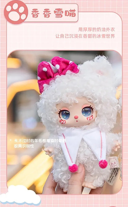 Liila Lucky Cat V3 Series Blind Box Toy – Plush Vinyl Pendant Doll, Kawaii Anime Figure Handbag Charm for Girls Gift