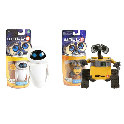 Disney Pixar Wall-E & Eva Action Figures – PVC Robot Toy Collectible for Kids Birthday Gift