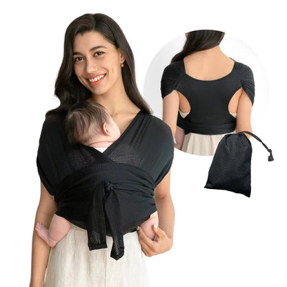 Ergonomic Baby Backpack Carrier - X-Shaped Sling with Adjustable Straps for Outdoor Parenting