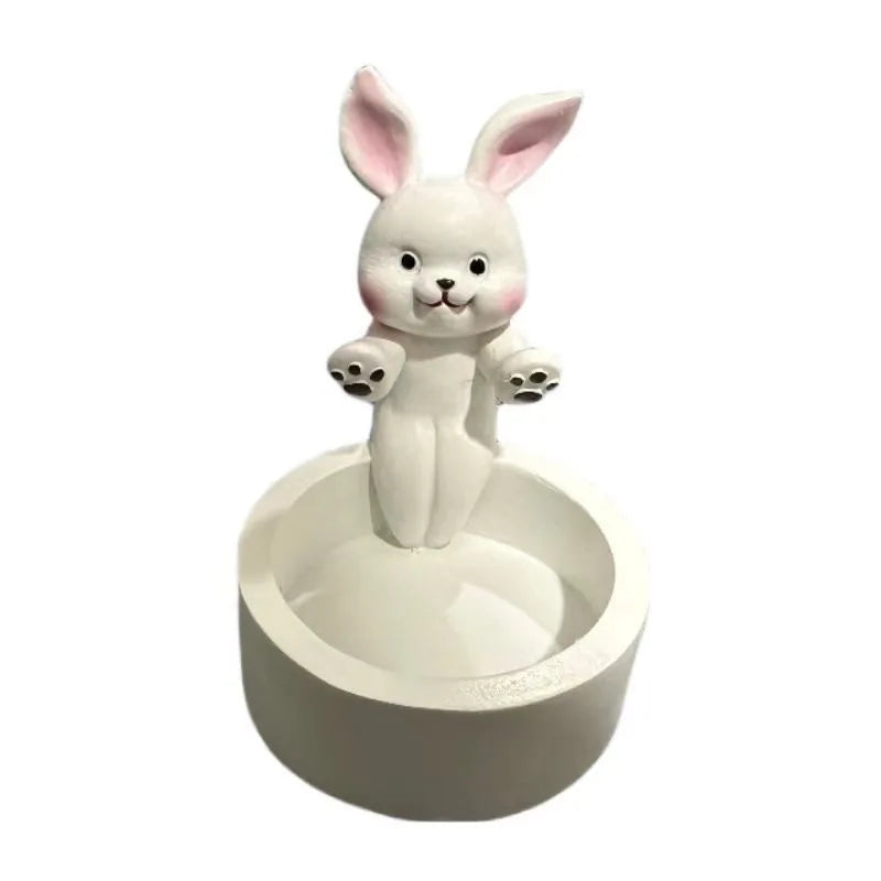 Cartoon Cat Tea Light Candle Holder – Cute Desktop Decorative Ornaments for Office & Home, Candlestick Craft Decoration