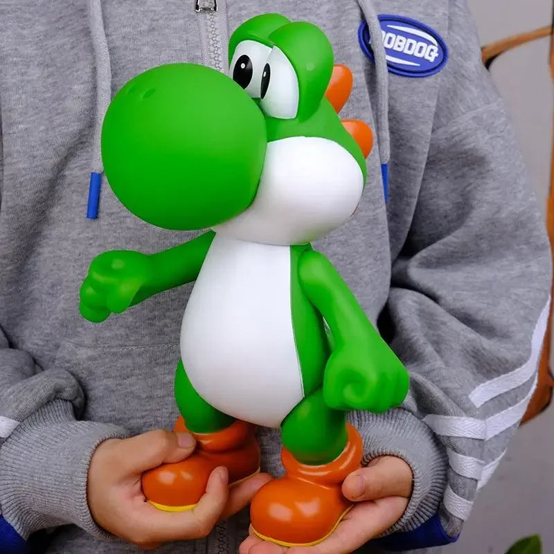 Anime Mario Super Brothers Action Figure – White Mushroom Collectible Toy Doll for Kids Birthday Gift