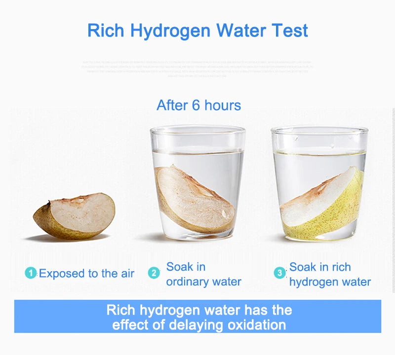 2L Hydrogen-Rich Electric Kettle – Electrolysis Water Heater & Generator with English Manual