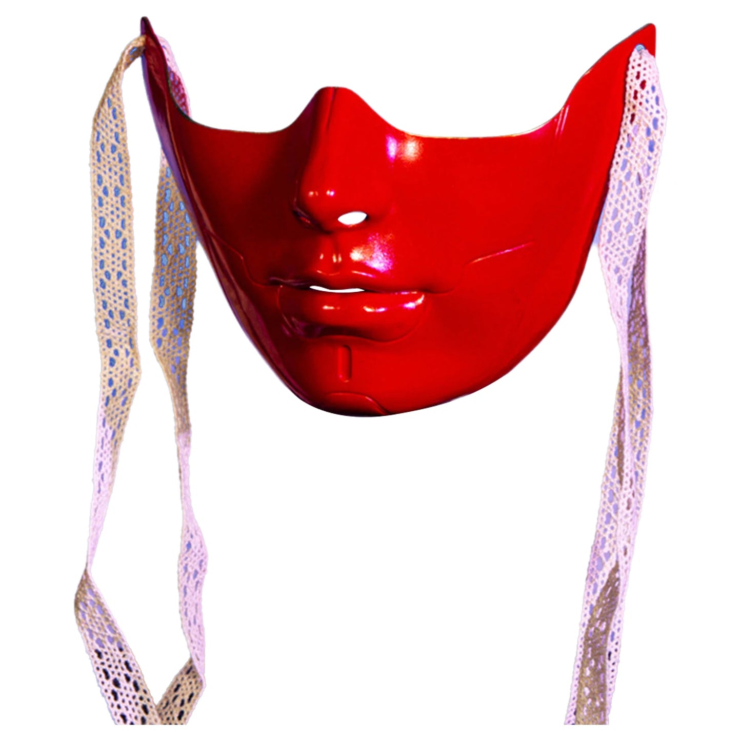 Cyberpunk Mechanical Half Face Mask — Technological Wings Mask for Men & Women, Halloween, Carnival, Dress-Up Props
