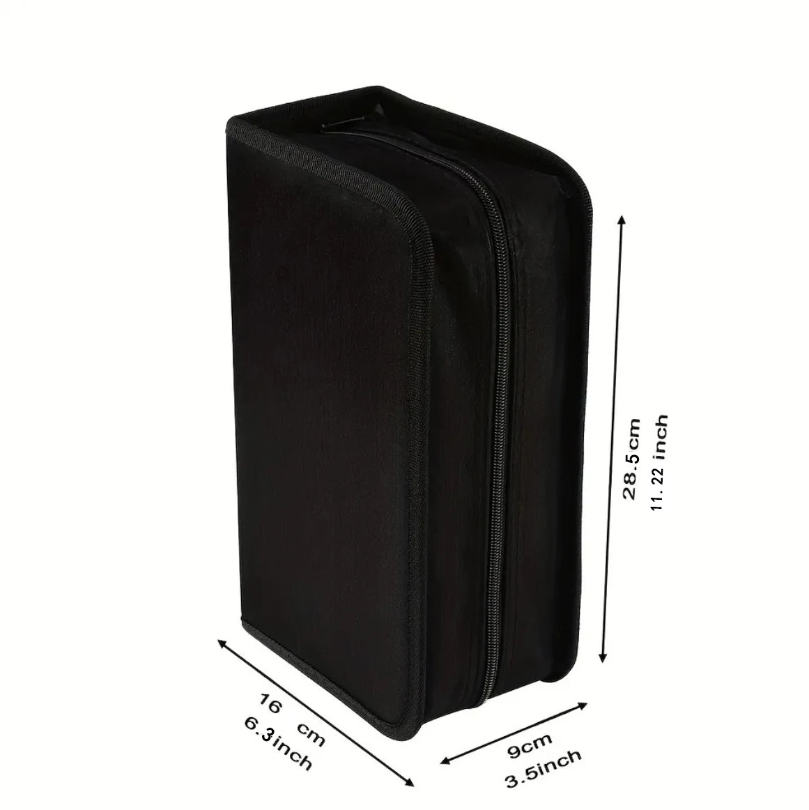 128-Disc DVD & CD Storage Case - Durable Portable Media Organizer with Protective Carrying Binder for Home & Travel