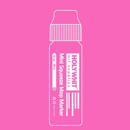 Mini Graffiti Paint Marker Pen - 12mm Waterproof Fluorescent Ink Signature Pen with Round Tip for Art, DIY & Creative Projects