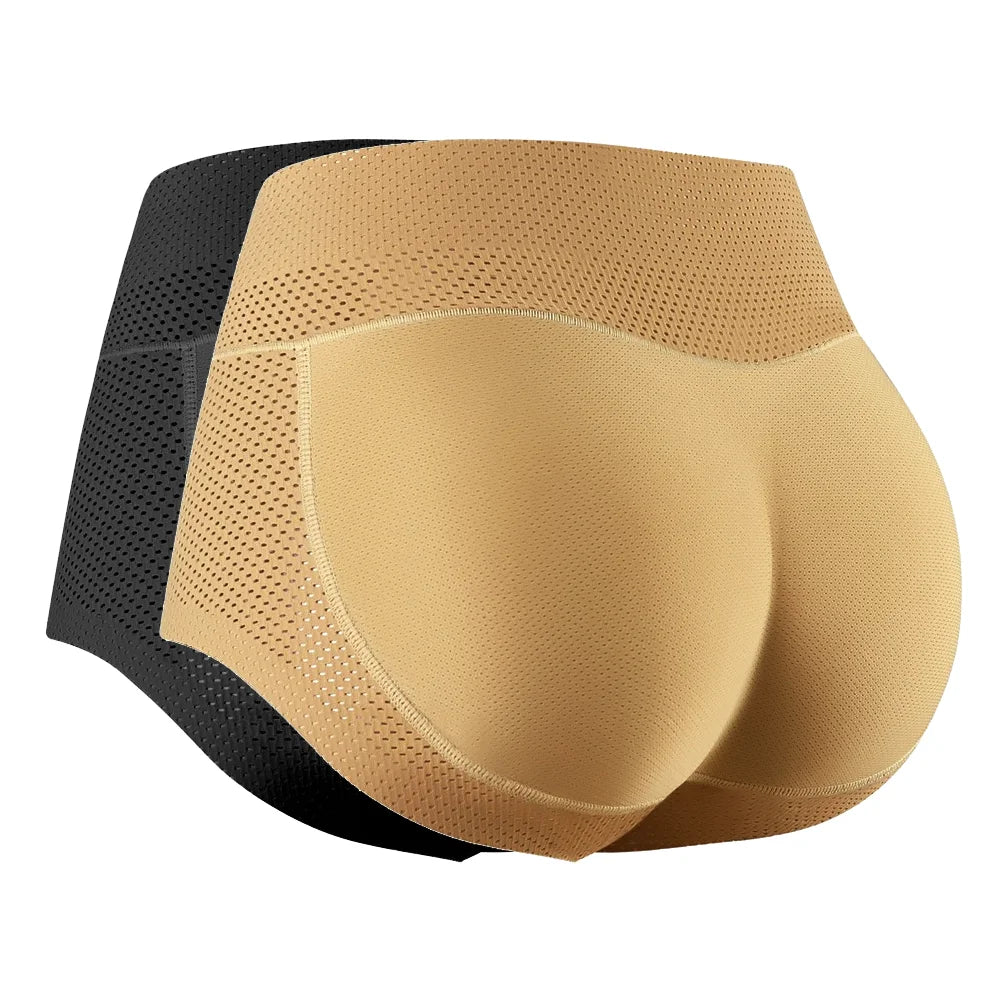 Women’s Padded Butt Lifter Underwear – Mid-Waist Hip Enhancer Body Shaper Panties