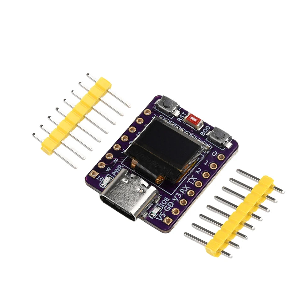 ESP32-C3 Development Board – 0.42-Inch White OLED Display, WiFi & Bluetooth, Ceramic Antenna, Type-C for Arduino