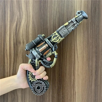 OW Gun Cosplay Meiling Zhou Frost Shock Prop – PU Rubber Weapon Model, Safe Halloween Costume Accessory