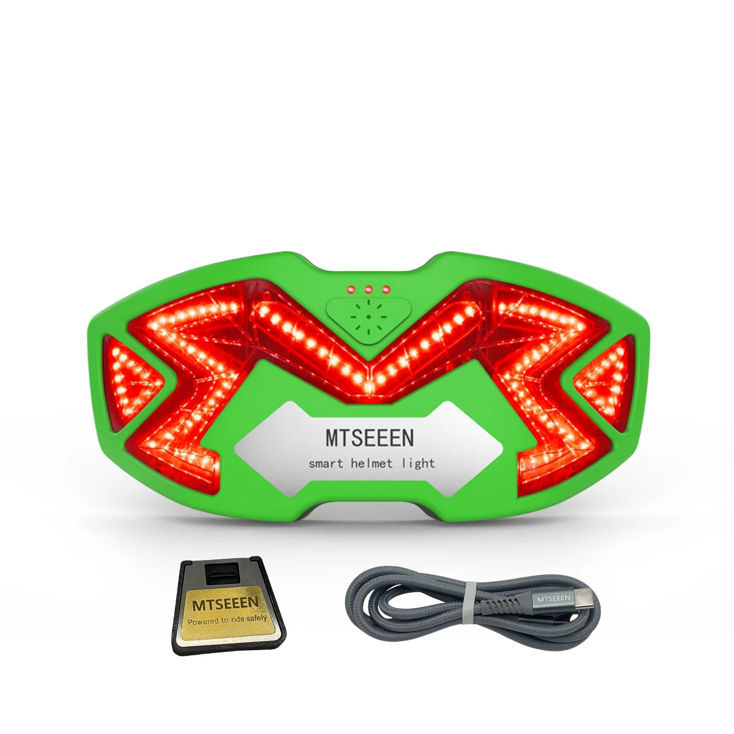 MTSEEEN Helmet Brake Light LED – Super Bright Safety Light with Bike Brake Sensor, Waterproof Design