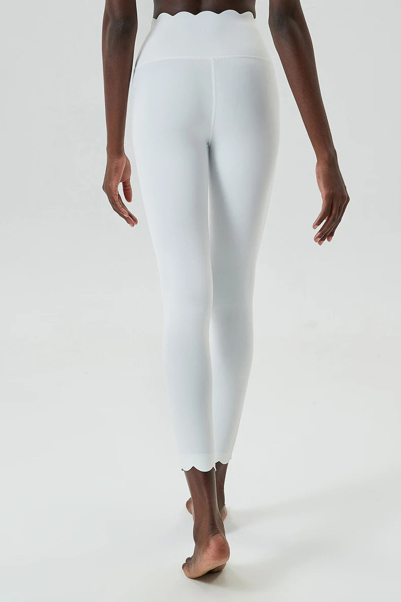Women’s High Waist Sports Leggings – Solid Color Soft Yoga Pants & Breathable Gym Tights