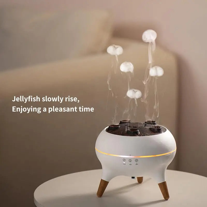 Dynamic Jellyfish Air Humidifier 250ml – Essential Oil Diffuser with 7 Color LED Night Light & Remote Control for Bedroom