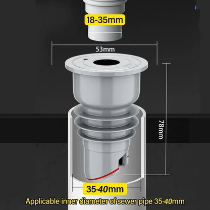 Silicone Drain Trap - Kitchen Sink and Bathtub Sewer Sealing Plug - Dish Drainer for Bathroom and Kitchen - Home Drainage Solution