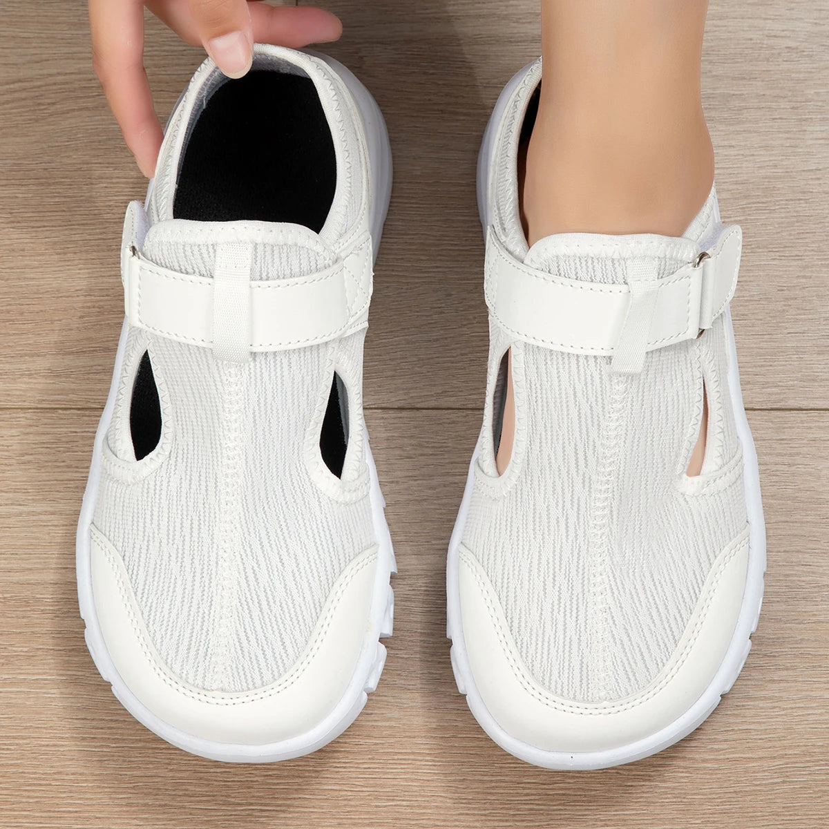 Women’s Wide Barefoot Sneakers - Breathable Minimalist Outdoor Walking Shoes, Sizes 36–43