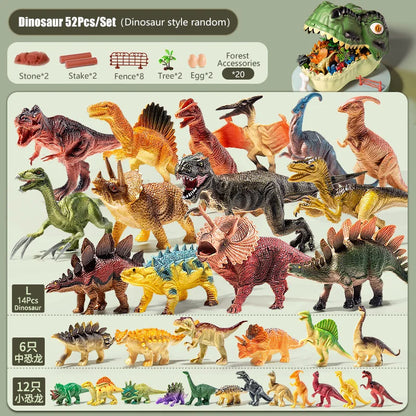 Simulation Dinosaur Toy for Kids - Jurassic T-Rex Action Figure PVC Model, World Animal Park Collectible Educational Toy Gift for Boys 3+ Years