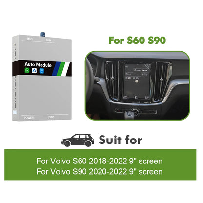 ISUDAR Wireless CarPlay Module for Volvo – AI Upgrade Adapter with Android Auto & Bluetooth (XC90/XC60/XC40/S90/S60/V90/V60)