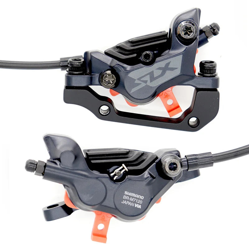 SHIMANO DEORE XT/SLX Hydraulic Disc Brake Set – M6100–M8120 2/4 Piston Original MTB Brakes for Mountain Bikes