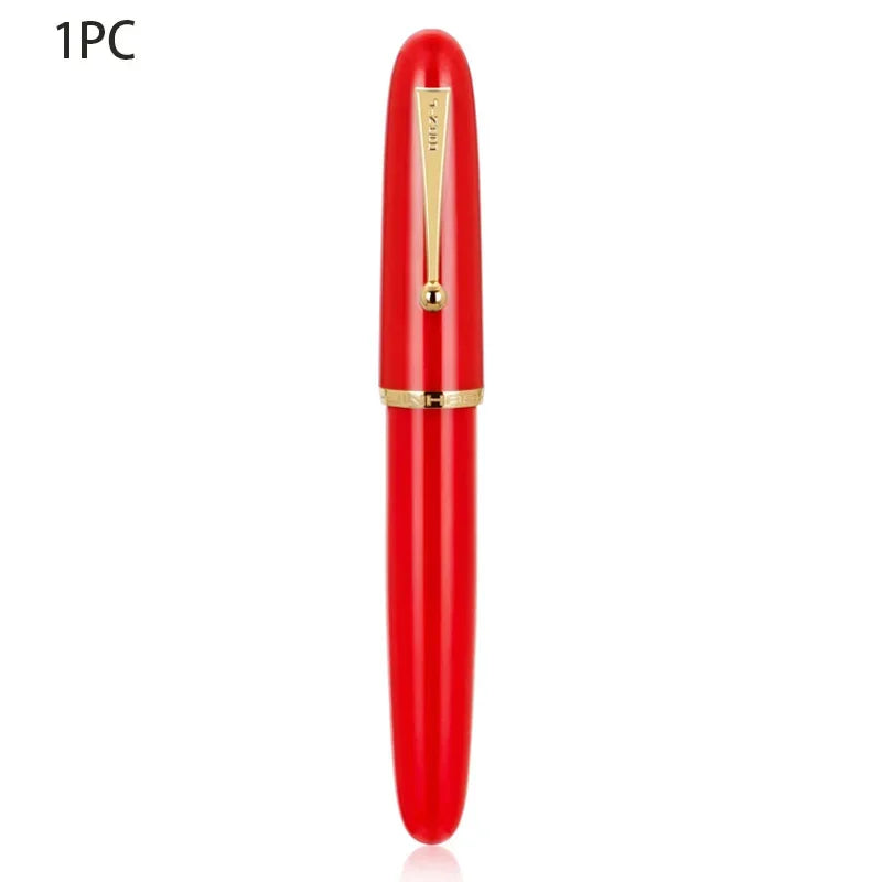 Luxury JinHao 9019 Dadao Fountain Pen – Transparent Acrylic Spin Design, 40mm Nib for Office & School Writing Supplies