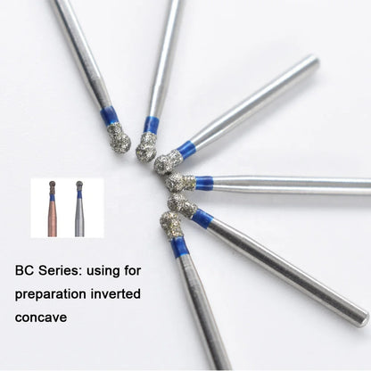 5pcs FG Dia 1.6mm Dental Drills – High-Speed Handpiece Diamond Burs for Teeth Whitening