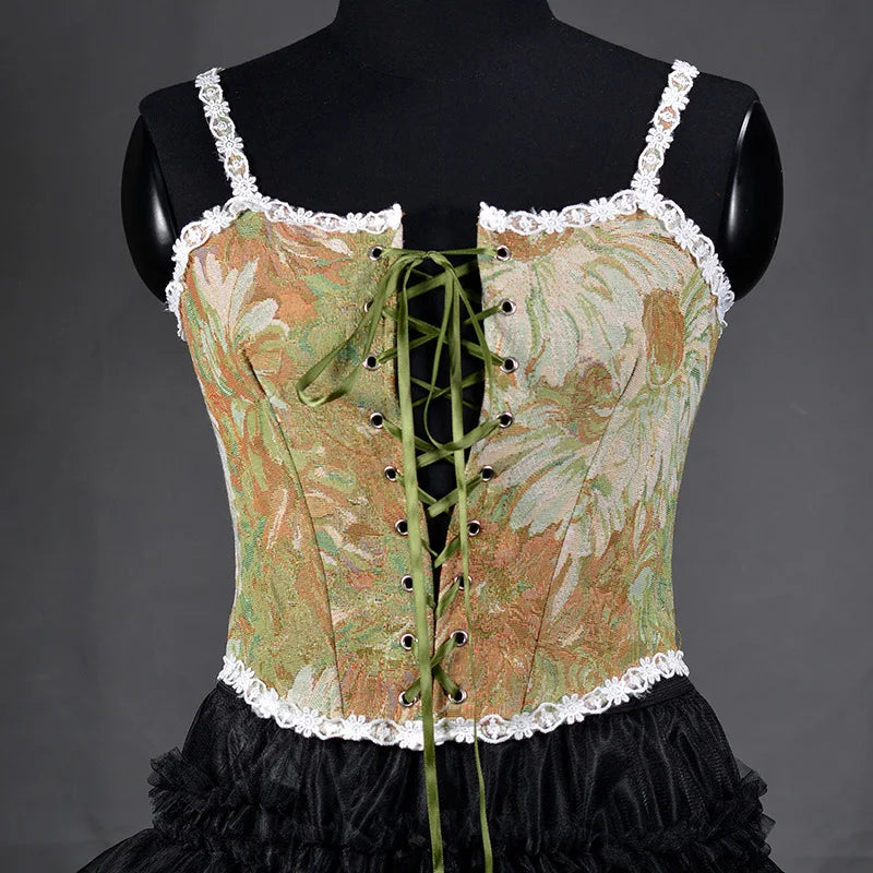Sexy Lolita Underbust Corset – Slimming Bandage Bustier Top for Women Lingerie & Elegant Streetwear