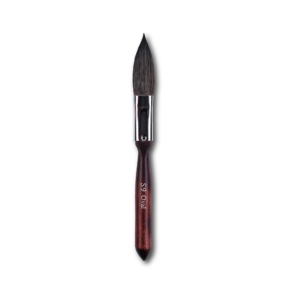 Artsecret Mini Dagger Oval Flat Squirrel Hair Brushes Set – Professional Watercolor Painting Tools