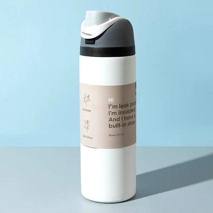 Stainless Steel Fruit Car Cup - Large-Capacity Insulated Portable Sports Water Bottle