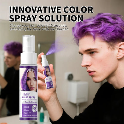 Temporary Hair Color Spray – 30ml DIY Hair Dye for Halloween, Parties & Instant Styling